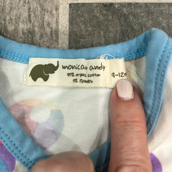 Monica and Andy Beach Ball onesie - Picture 2 of 3